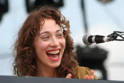 Regina Spektor has a laugh after forgetting some of her lyrics. (Bonnaroo, Manchester, Tenn., June 14-17)