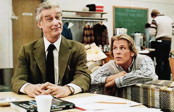 Richard Mulligan and Nick Nolte in Teachers (Photo: Olive Films)