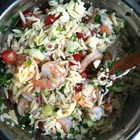 Roasted Shrimp Orzo Salad