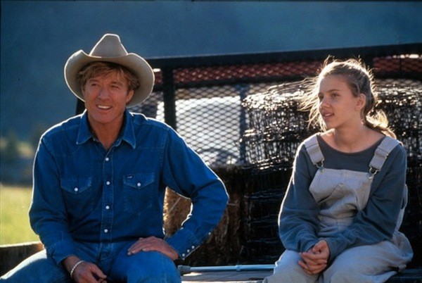 Robert Redford and Scarlett Johansson in The Horse Whisperer (Photo: Disney)