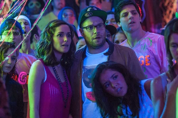 Rose Byrne and Seth Rogen in Neighbors. (Photo: Universal)