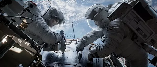 Sandra Bullock and George Clooney in Gravity (Photo: Warner Bros.)