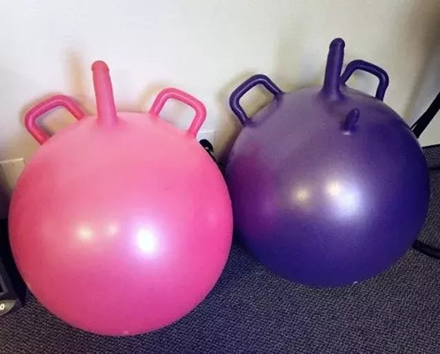 Sexercise With Yoga Ball Dildos Bang Town