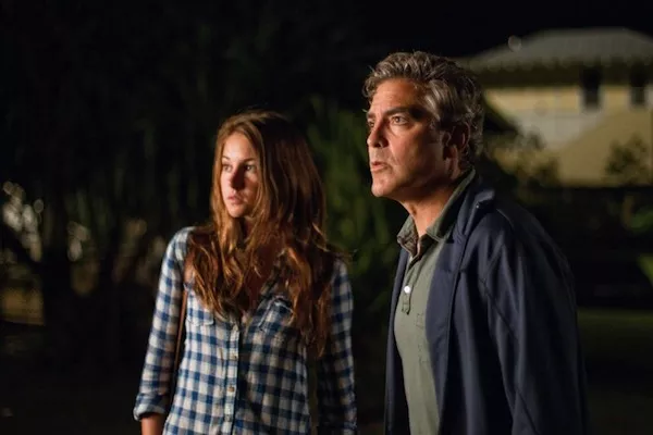 Shailene Woodley and George Clooney in The Descendants