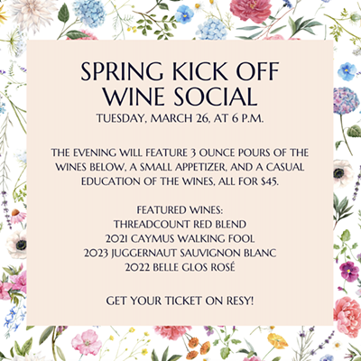 Spring Wine Social at The Bottle Tree