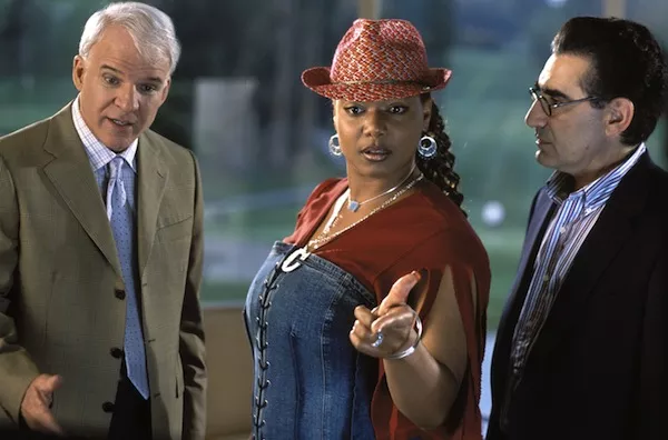 Steve Martin, Queen Latifah and Eugene Levy in Bringing Down the House (Photo: Disney)