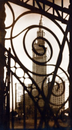 TERMINAL TOWER, CLEVELAND: VIEW FROM - GRILLWORK (1928), by Margaret Bourke-White