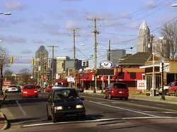 THE CENTER OF IT ALL: Before this intersection was Plaza and Central, it served as the crosspoint of Plaza and Lawyer's. - CHRIS RADOK