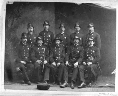 The Charlotte police force, ca. late 1800s.