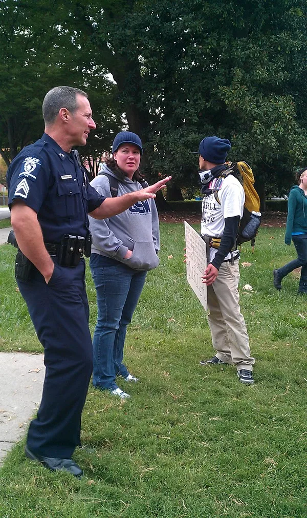 The Occupiers have a cordial relationship with CMPD