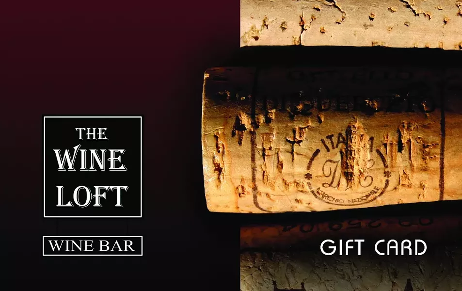 The Wine Loft - Stop in and get your gift card for the holidays. Come to The Wine Loft, - its the place to be! - 2201 South Blvd. (Next to Lowes). - 704-919-0222 - Monday-Thursday 4 p.m.-midnight, Friday-Saturday 4 p.m.-until, - Sunday 5 p.m.-11 p.m. - www.thewineloftcharlotte.com - Credit cards accepted