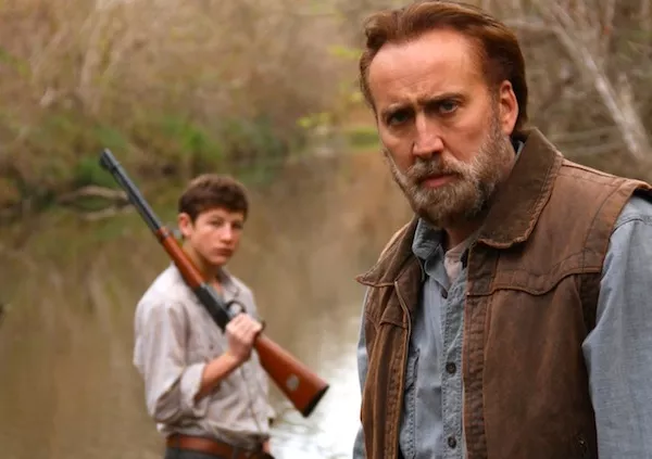 Tye Sheridan and Nicolas Cage in Joe