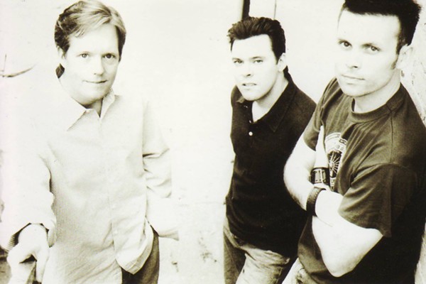 Lawson (left) with the Chad Lawson Trio (publicity photo)