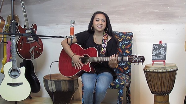 Singer-songwriter Sky Noblezada did her Tiny Stage Concert in July of 2017.