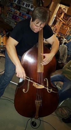 Shaughnessy on the bass (Photo by Carl Taylor)