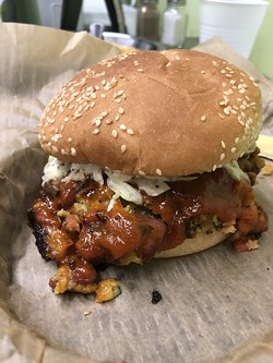 BBQ bean burger