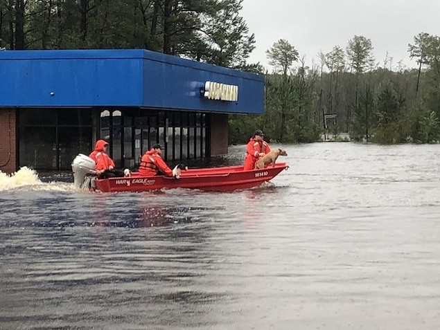 Rescue efforts in Delco. (Photo by Stephen Kelly/USCG)