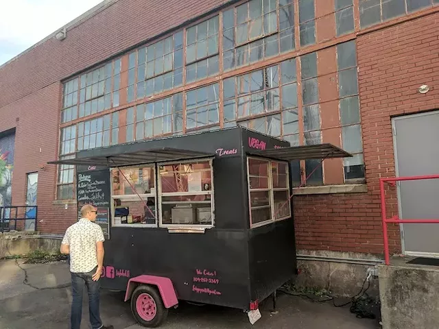 Josh Padgett looks to order from the Lady Go-Go's truck on a recent Friday night. (Photos from Ryan Pitkin)