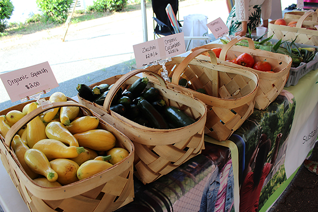 A selection of veggies at Rosa Parks Farmers Market. (Photo by Ryan Pitkin)