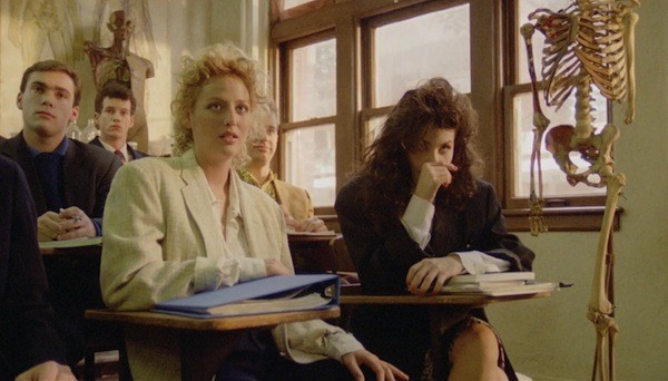 Virginia Madsen, Paul Feig (right, partially blocked) and Sherilyn Fenn in Zombie High (Photo: Shout! Factory)