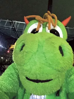 2018 Charlotte Knights Homer The Dragon Mascot