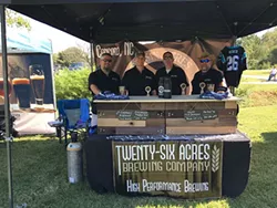 The Twenty-Six acres team at Big Elkin Brewfest.