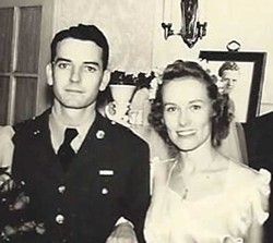 Keegan and Mary Virginia Federal on their wedding day