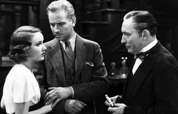 Fay Wray, Melvyn Douglas and Lionel Atwill in The Vampire Bat (Photo: The Film Detective)