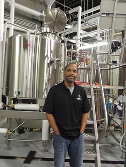 Tabu Terrell in his brewery. Photo by Ryan Pitkin.