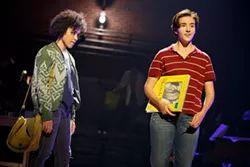 Abby Corrigan (right) in Fun Home. (Photo by Joan Marcus)