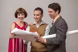Caroline Bower, Brian Lafontaine, and Chris Speed in Three Days of Rain