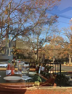 The Cajun Queen patio is a great option if you don't mind missing the live music inside. (Photo by Allison Braden)