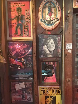 Smokey Joe's inflatable sex machine poster and other memorabilia. (Photo by Pat Moran)