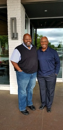 Ray with former Mayor Harvey Gantt.