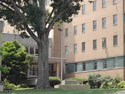 The entrance of the old Dorothea Dix Hopsital. (Photo by Ted Buckner/Creative Commons)