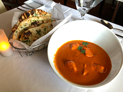 Copper is known for its modernized versions of Indian food, but classics like the murgh tikka masala or a side of naan are also available.