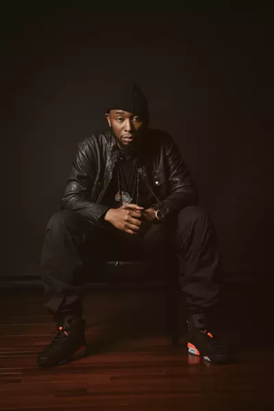 Winston-Salem rapper 9th Wonder, shot by Chris Charles