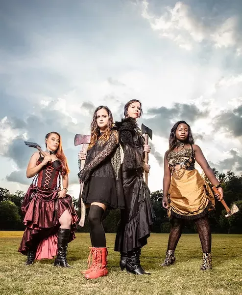Lizzie cast members (from left): Rachel “Shea” Shipley, Katy Shepherd, Kristin Jann-Fischer and CiCi Kromah.