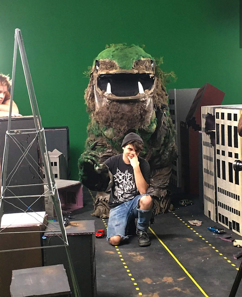 Greenberg and the Green Giant (Photo by Maryssa Pickett)