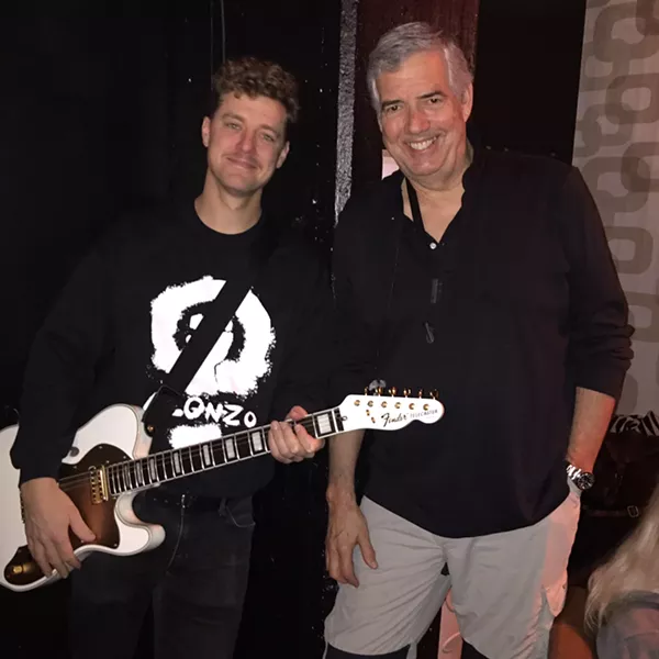 Lind in Stockholm with Nicke Arson of The Hives