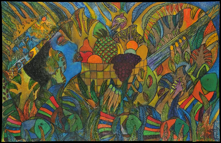 "A Blues Man" by TJ Reddy.
