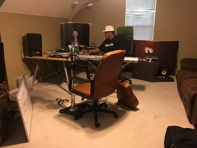 Citizen's lair is in the upstairs of his childhood home. (Photo by Mark Kemp)