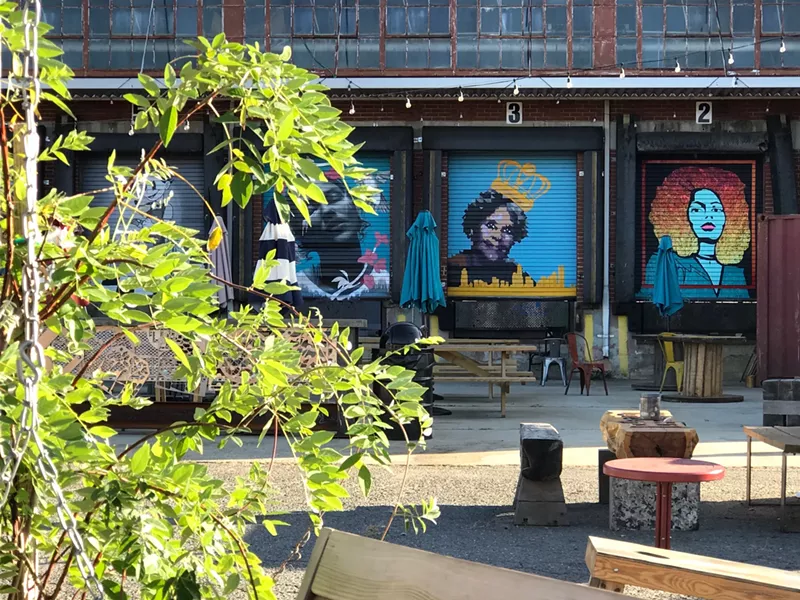Camp North End art. (Photo by Mark Kemp)