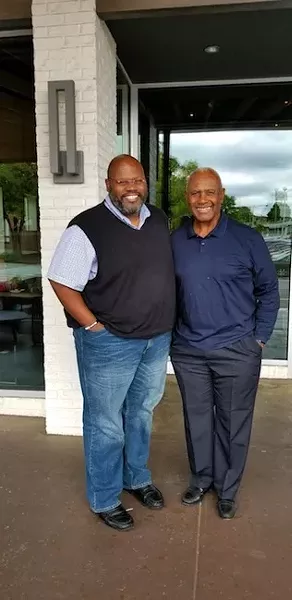 Ray with former Mayor Harvey Gantt.