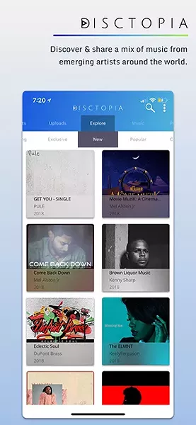 The Disctopia app