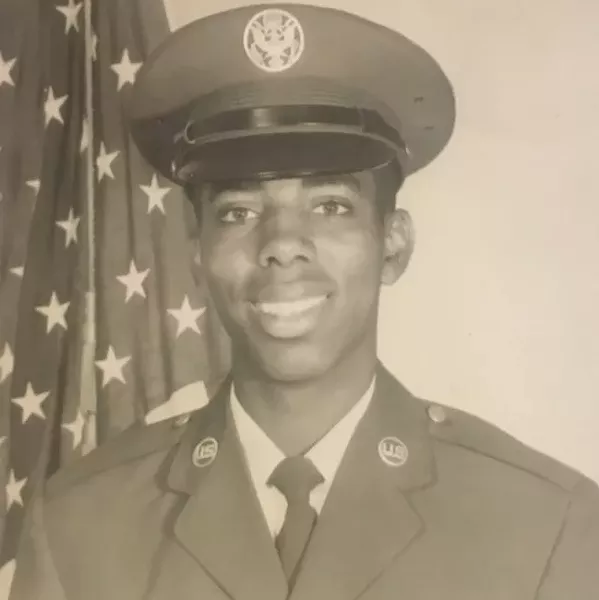 A bright-eyed, 19-year-old Smitty joins the Air Force.