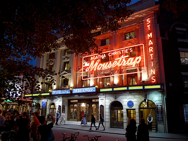 St. Martin’s Theatre (pictured in 2014) has been hosting ‘The Mousetrap’ since 1974. - (Photo by Oxfordian Kissuth)