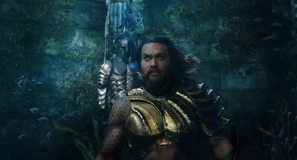 Jason Momoa in Aquaman - WARNER BROS.