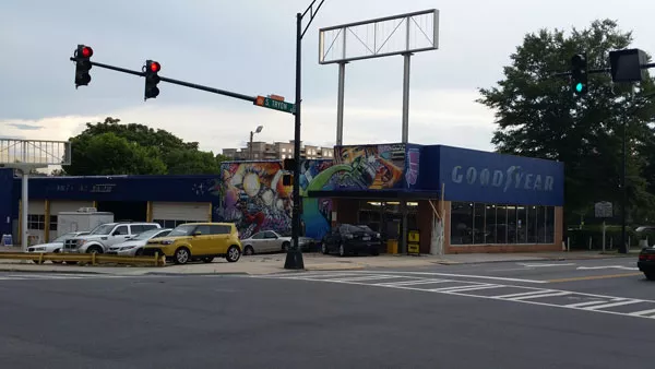 Defunct Goodyear space turned art studio.