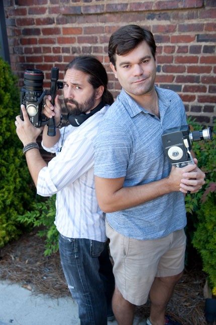Filmmakers Chris Baker and Chuck Kleven. (Photo by Jeff Hahne)
